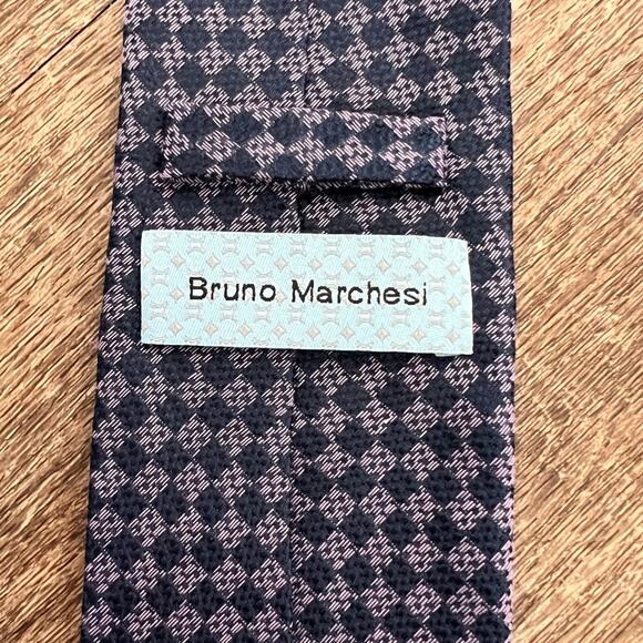 Bruno Marchesi Tie Purple Patterned - Picture 5 of 6